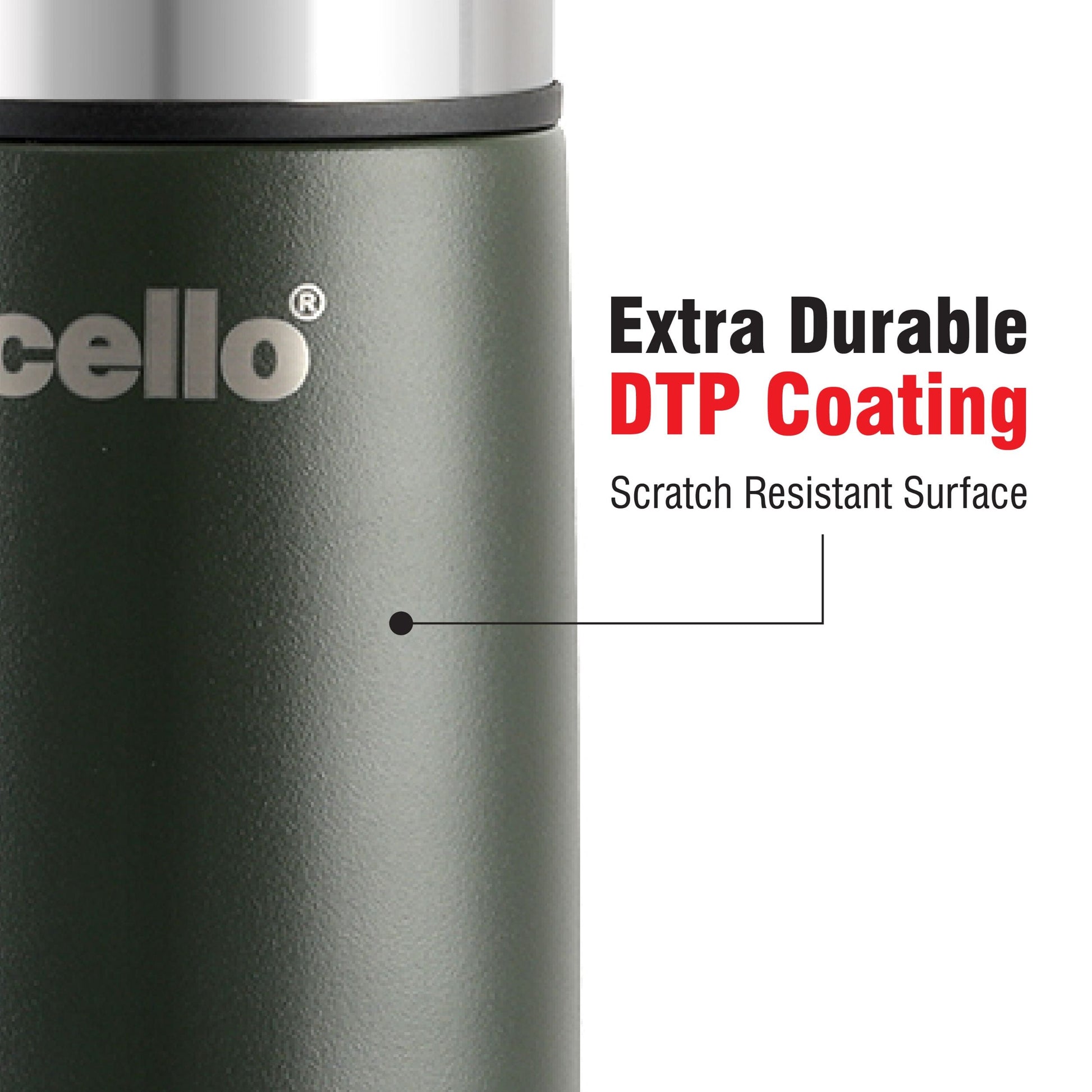 Duro Flip Flask, Vacusteel Water Bottle with Thermal Jacket