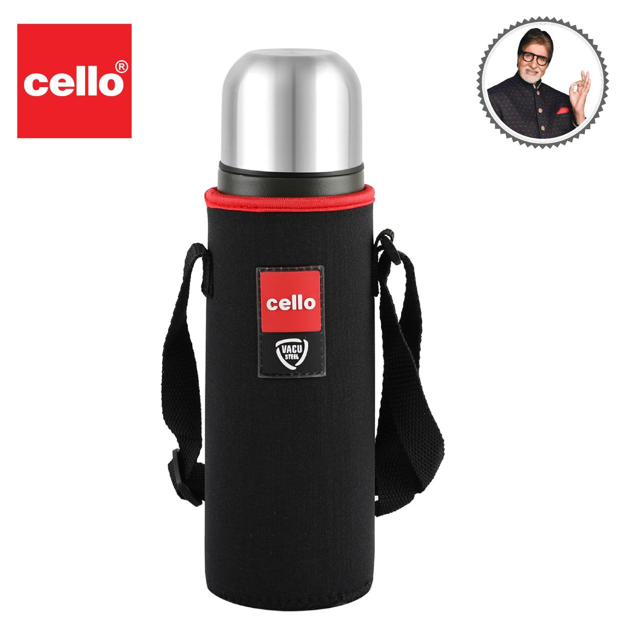 Duro Flip Flask, Vacusteel Water Bottle with Thermal Jacket