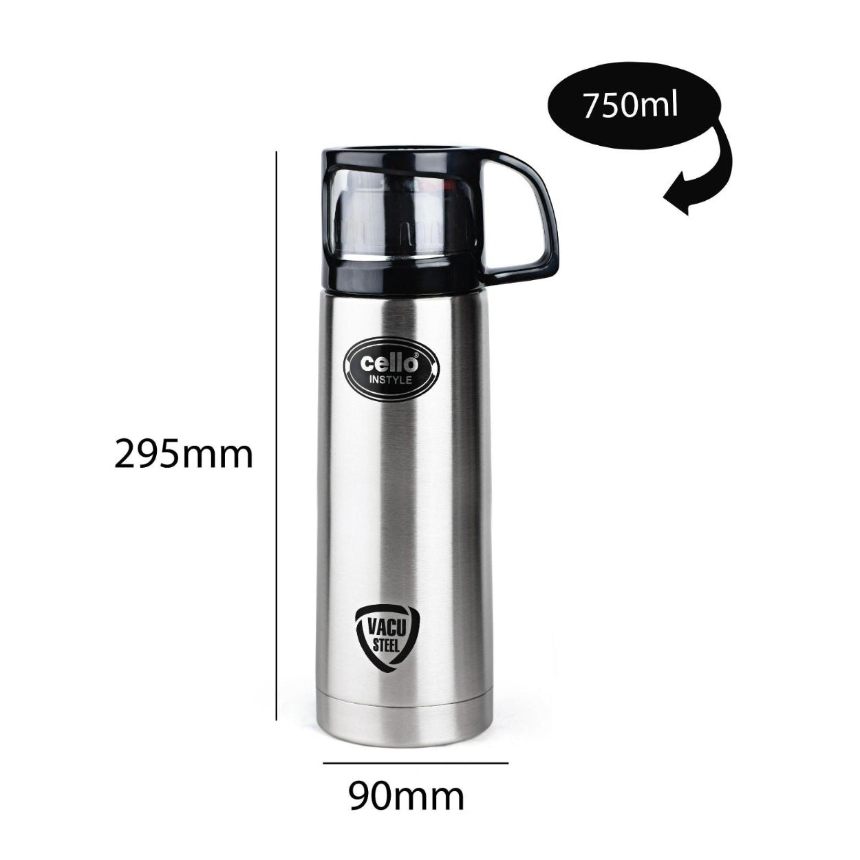 Instyle Flask, Vacusteel Water Bottle, 750ml