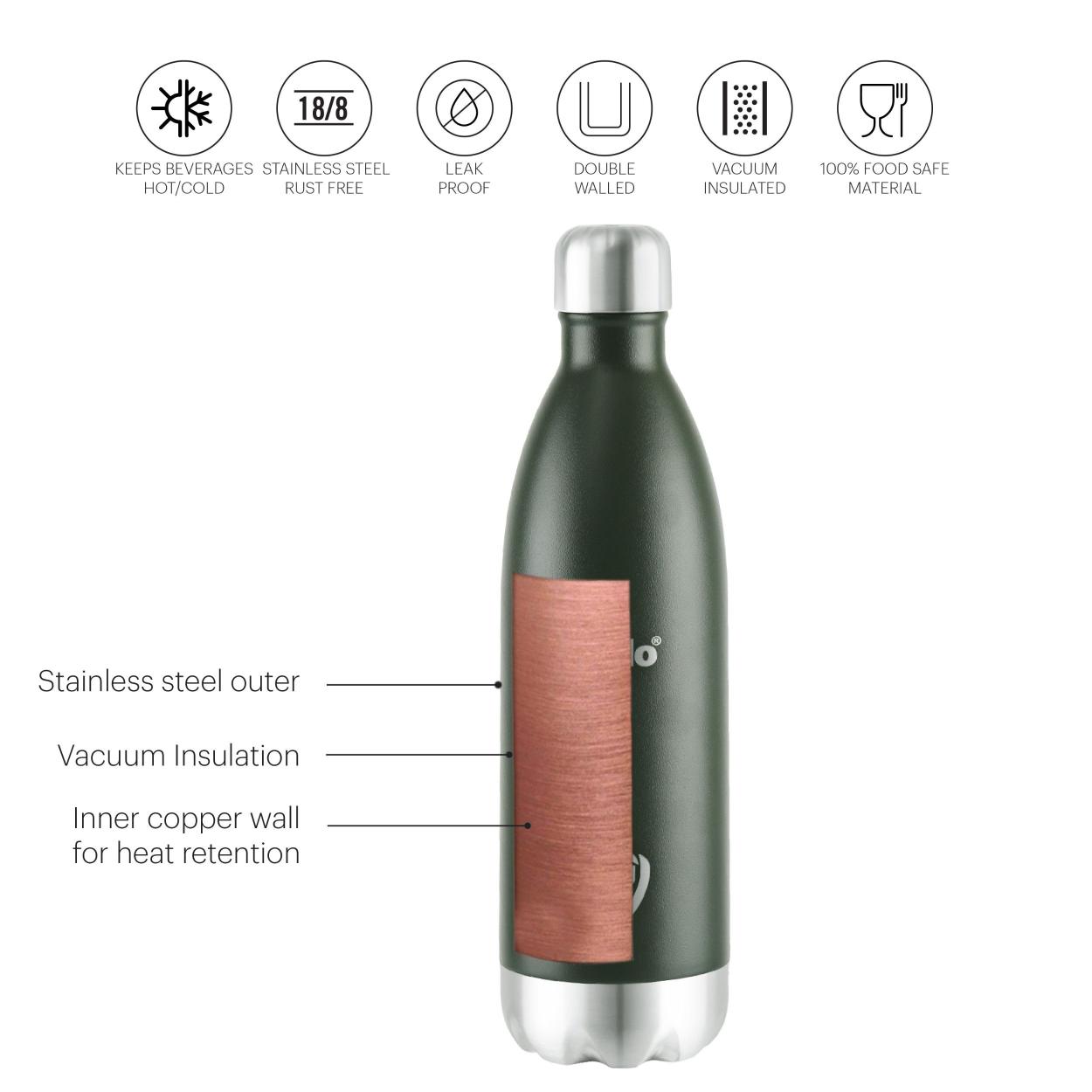 Duro Swift Flask, Vacusteel Water Bottle