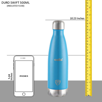 Duro Swift Flask, Vacusteel Water Bottle, 500ml