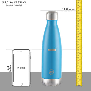 Duro Swift Flask, Vacusteel Water Bottle, 750ml