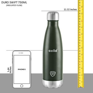 Duro Swift Flask, Vacusteel Water Bottle, 750ml