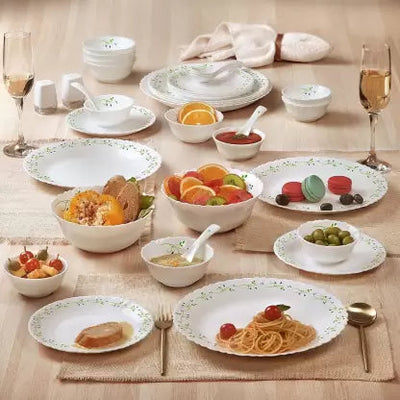 Dazzle Series 35 Pieces Opalware Dinner Set for Family of 6