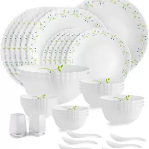 Dazzle Series 35 Pieces Opalware Dinner Set for Family of 6