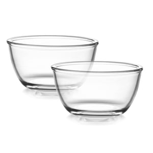 Ornella Glass Mixing Bowl Set, Set of 2
