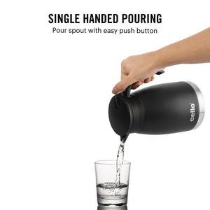 Duro Pot Double Walled Vacuum Insulated Teapot, 800ml