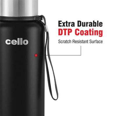 Duro Flip Flask, Vacusteel Water Bottle with Thermal Jacket