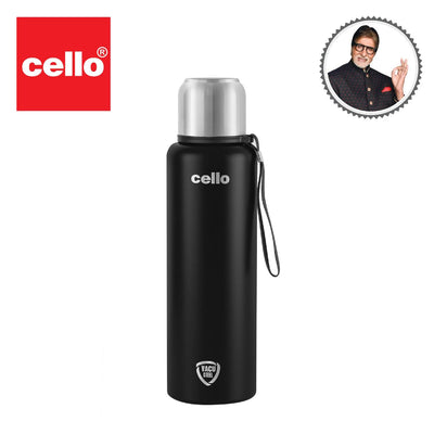Duro Flip Flask, Vacusteel Water Bottle with Thermal Jacket
