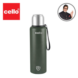 Duro Flip Flask, Vacusteel Water Bottle with Thermal Jacket