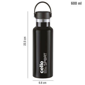 Aqua Bliss Flask, Vacusteel Water Bottle, 600ml