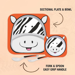 Kids Zebra Meal Set