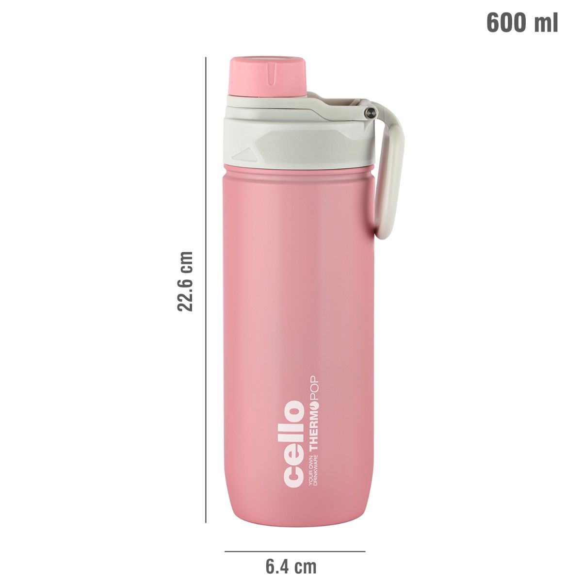 Pop Hot & Cold Stainless Steel Kids Water Bottle, 600ml