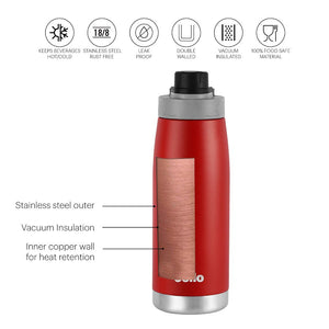 Duro Sports, Vacusteel Water Bottle, 1100ml