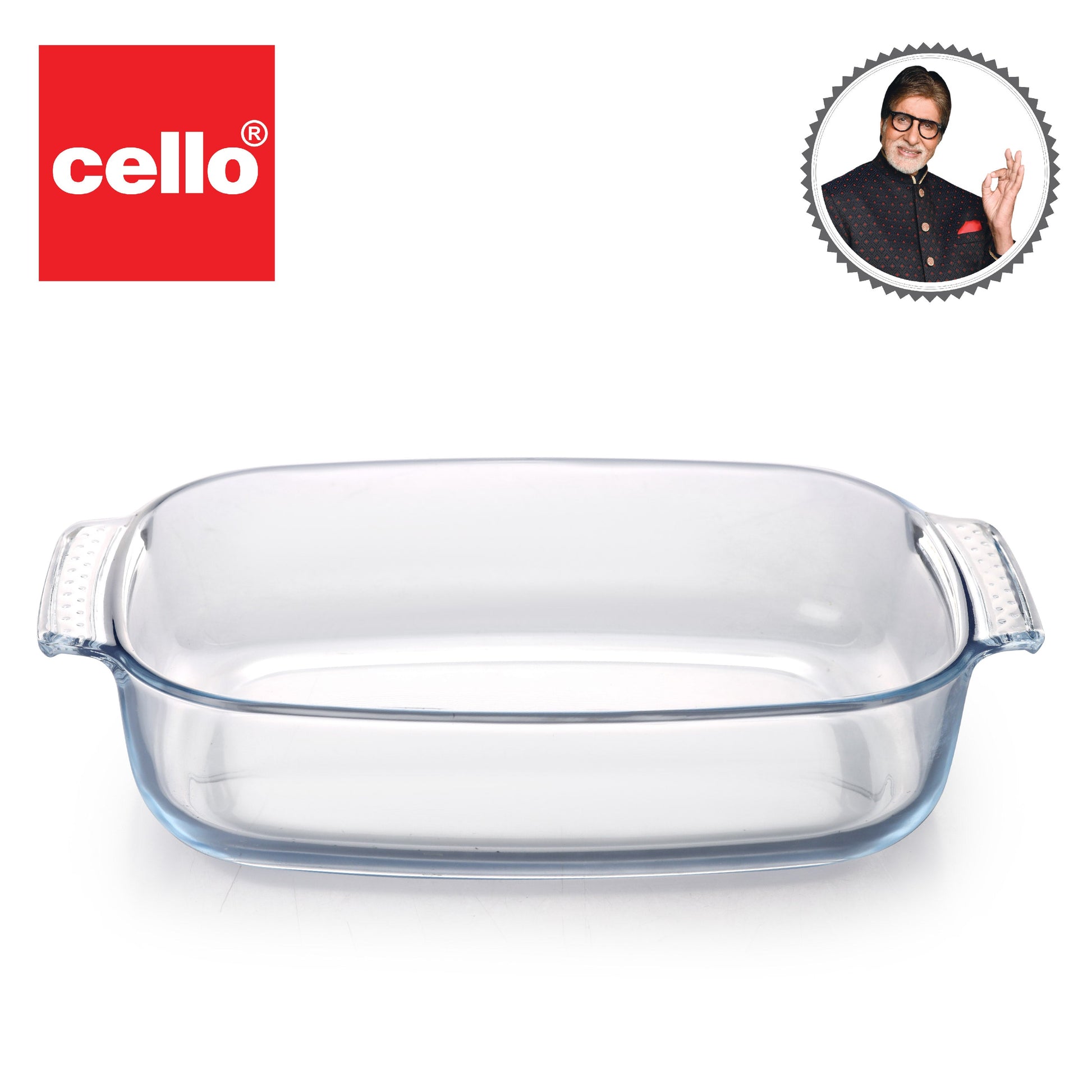 Giacinta Rectangle Glass Baking Dish, 2700ml