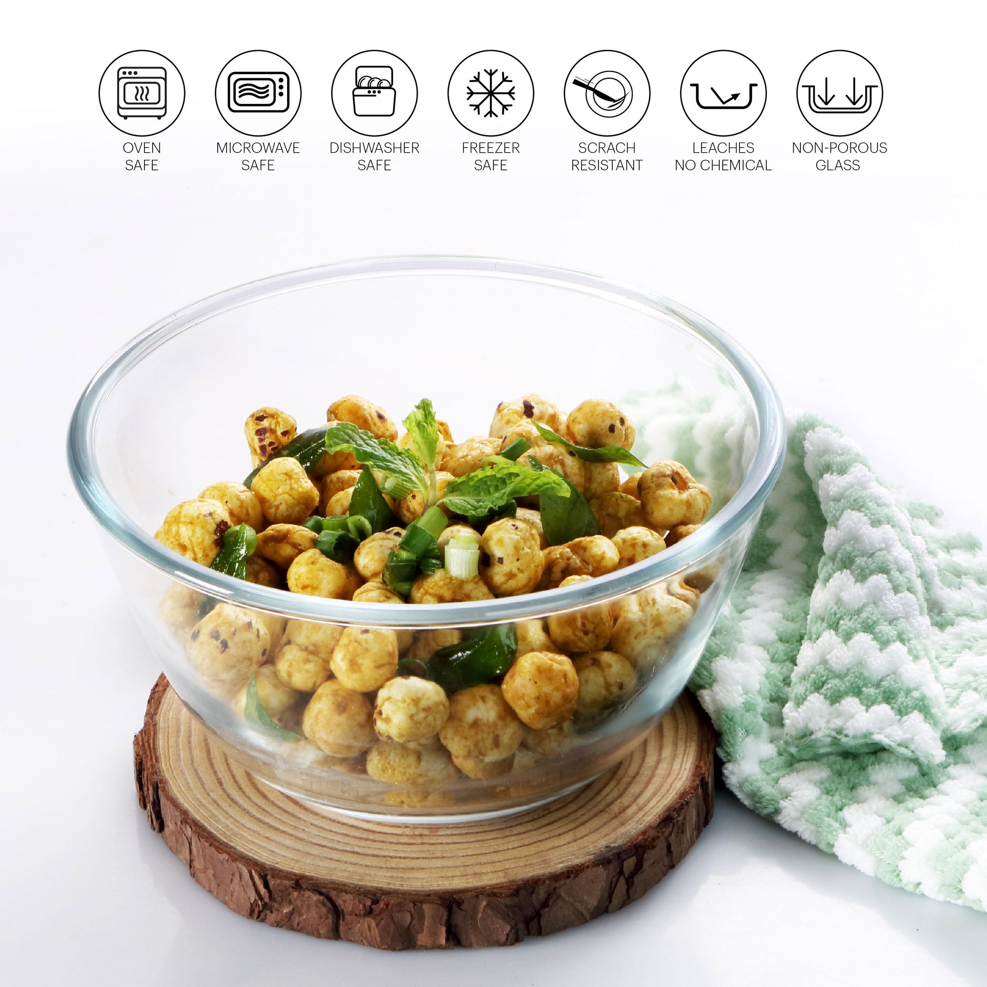 Ovenware Borosilicate Glass Mixing Bowl, 1000ml