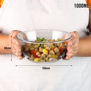 Ovenware Borosilicate Glass Mixing Bowl, 1000ml
