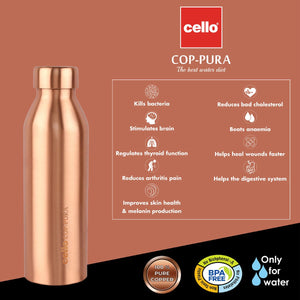 Moksha Copper Water Bottle, 1000ml