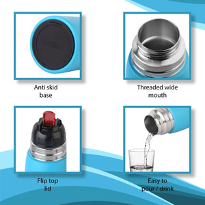 Duro Cup Style Flask, Vacusteel Water Bottle 750ml