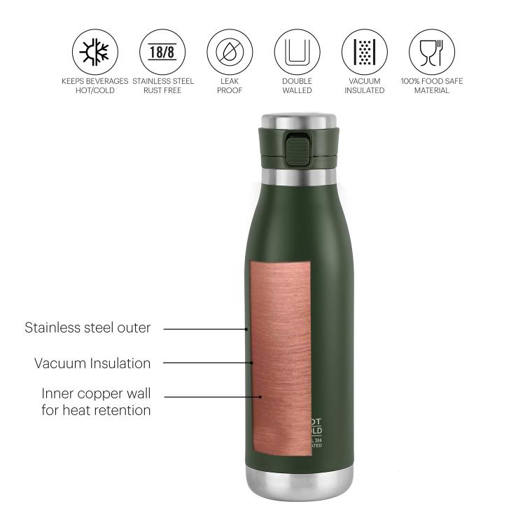 Duro Jet Flask, Vacusteel Water Bottle