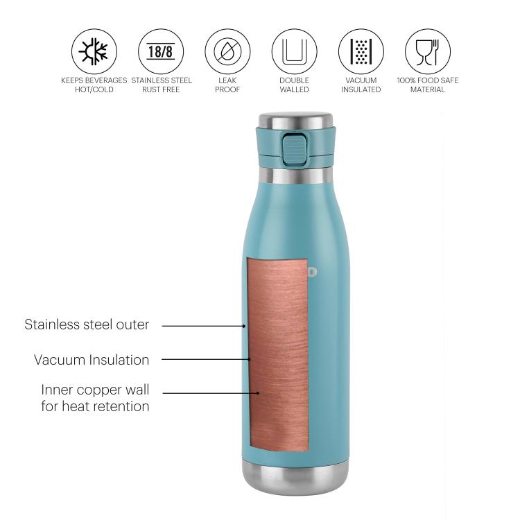 Duro Jet Flask, Vacusteel Water Bottle