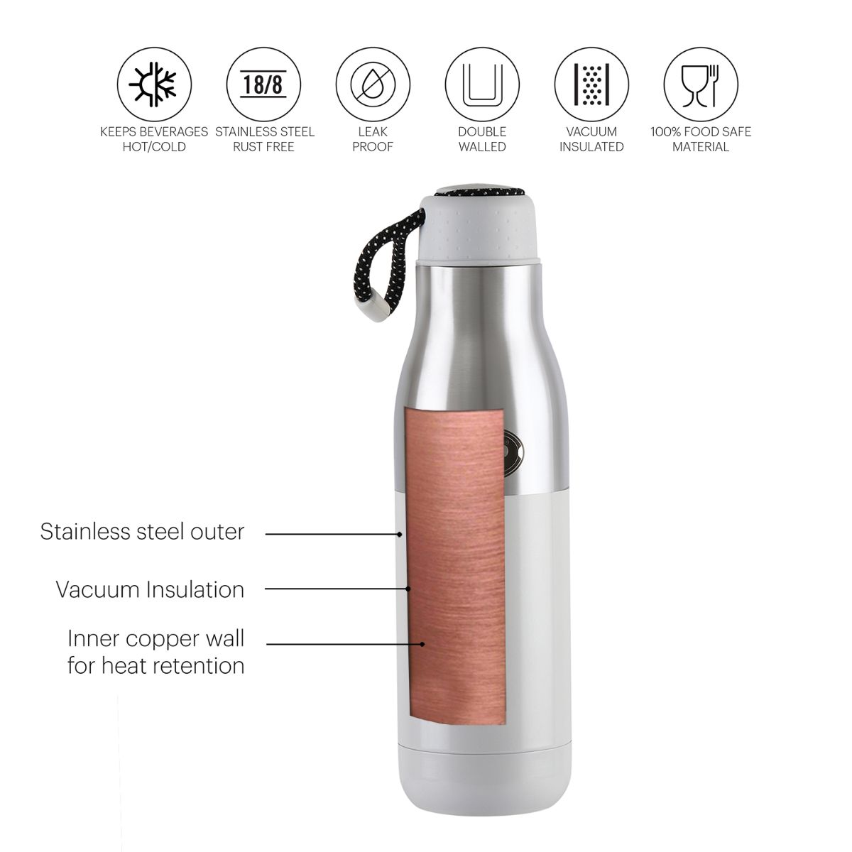 Alexia Flask, Vacusteel Water Bottle
