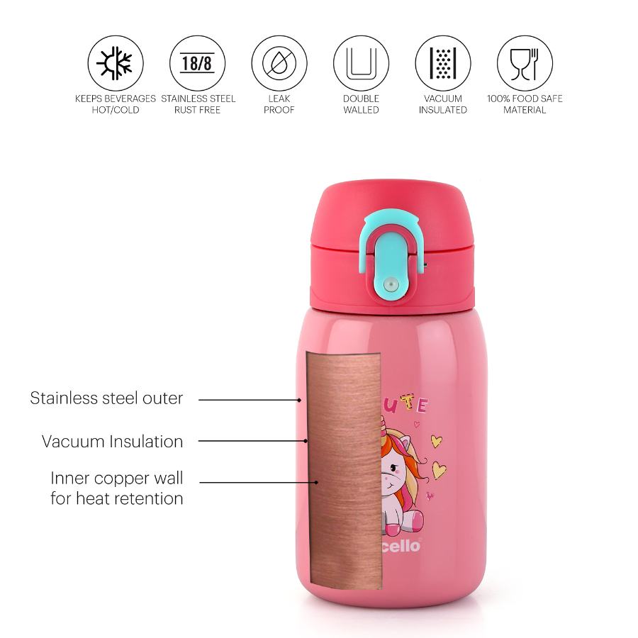 Junior 275 Hot & Cold Stainless Steel Kids Water Bottle, 275ml