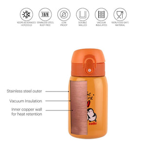 Junior 275 Hot & Cold Stainless Steel Kids Water Bottle, 275ml