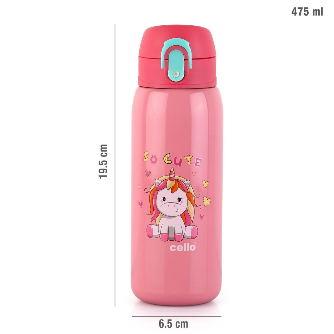 Junior 475 Hot & Cold Stainless Steel Kids Water Bottle, 475ml