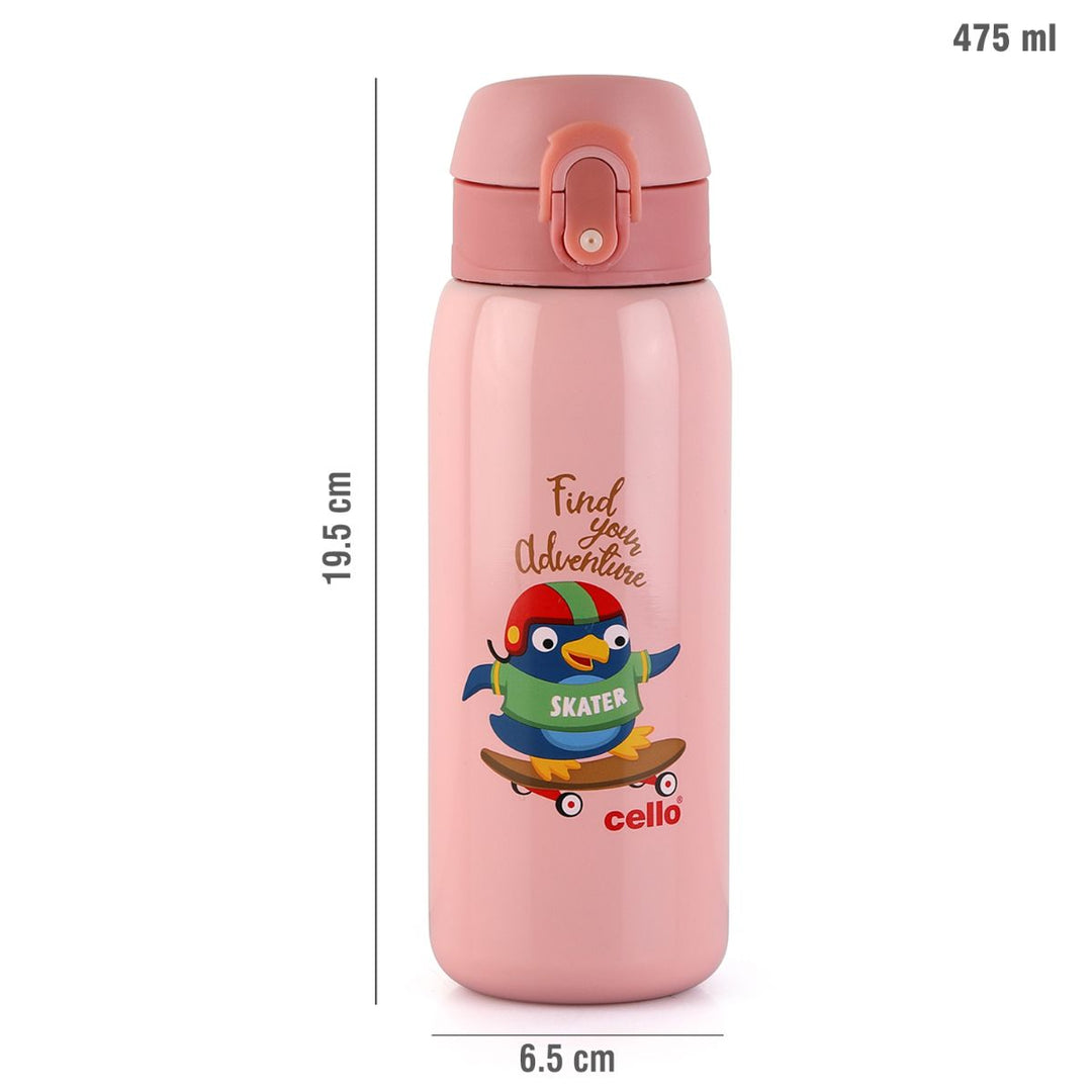 Junior 475 Hot & Cold Stainless Steel Kids Water Bottle, 475ml