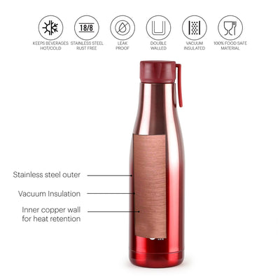 Dazzle Flask, Vacusteel Water Bottle, 600ml