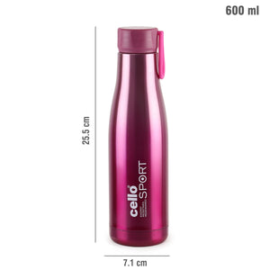 Dazzle Flask, Vacusteel Water Bottle, 600ml