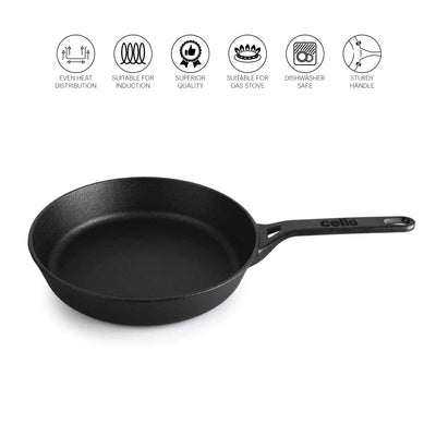 Ironica Pre-Seasoned Cast Iron Fry Pan