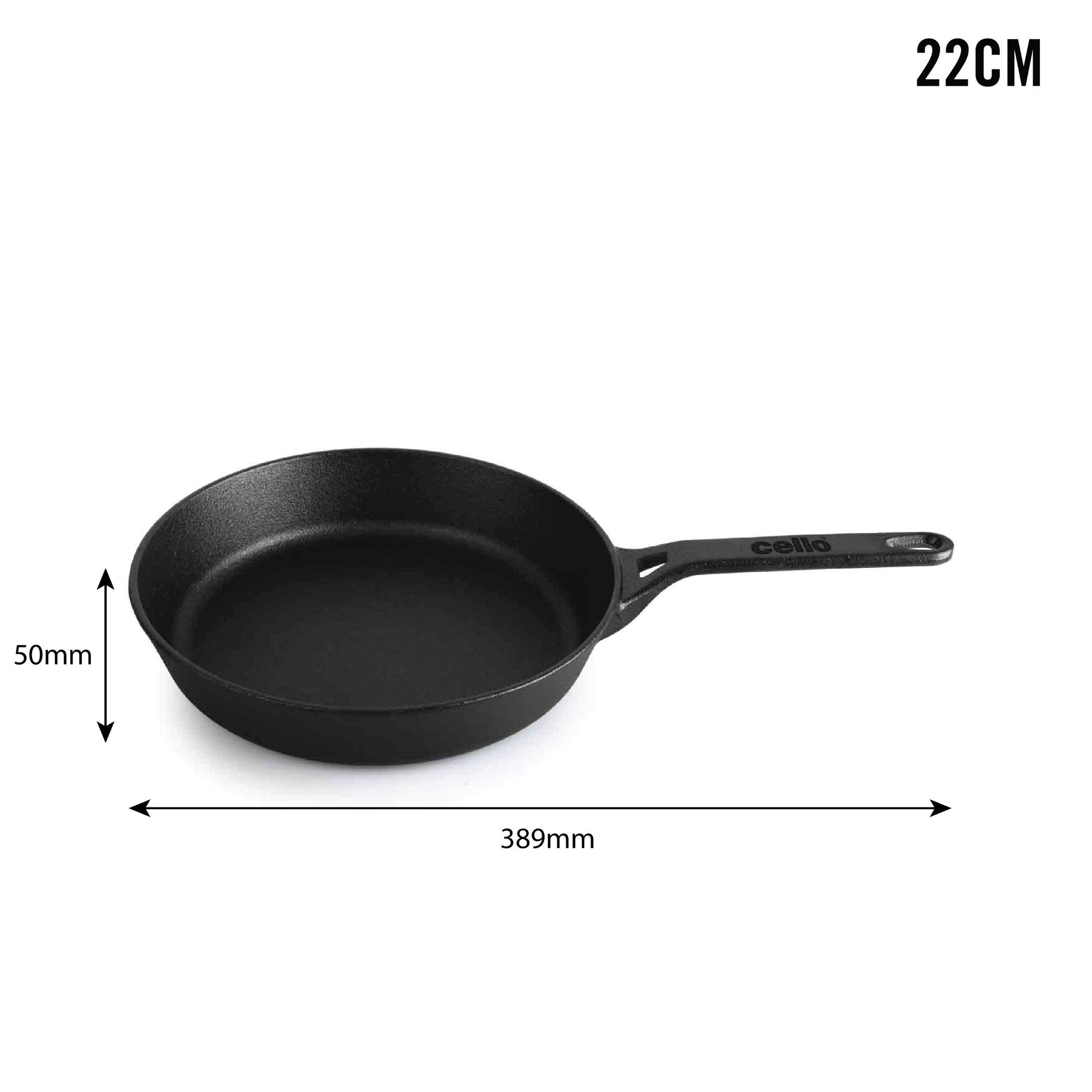 Ironica Pre-Seasoned Cast Iron Fry Pan