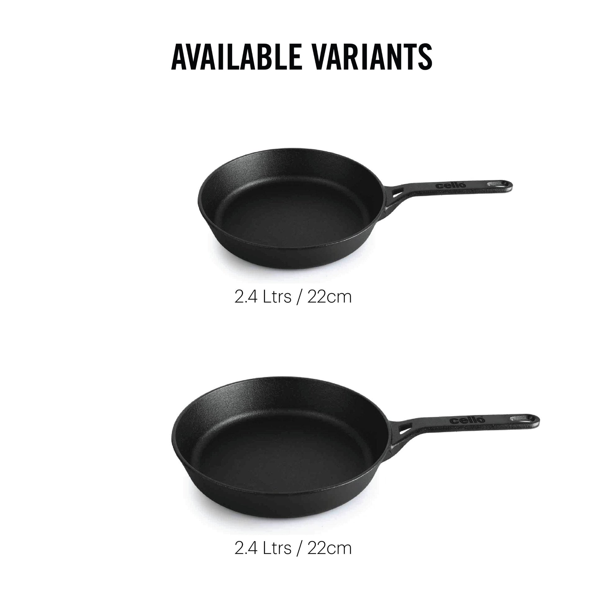 Ironica Pre-Seasoned Cast Iron Fry Pan
