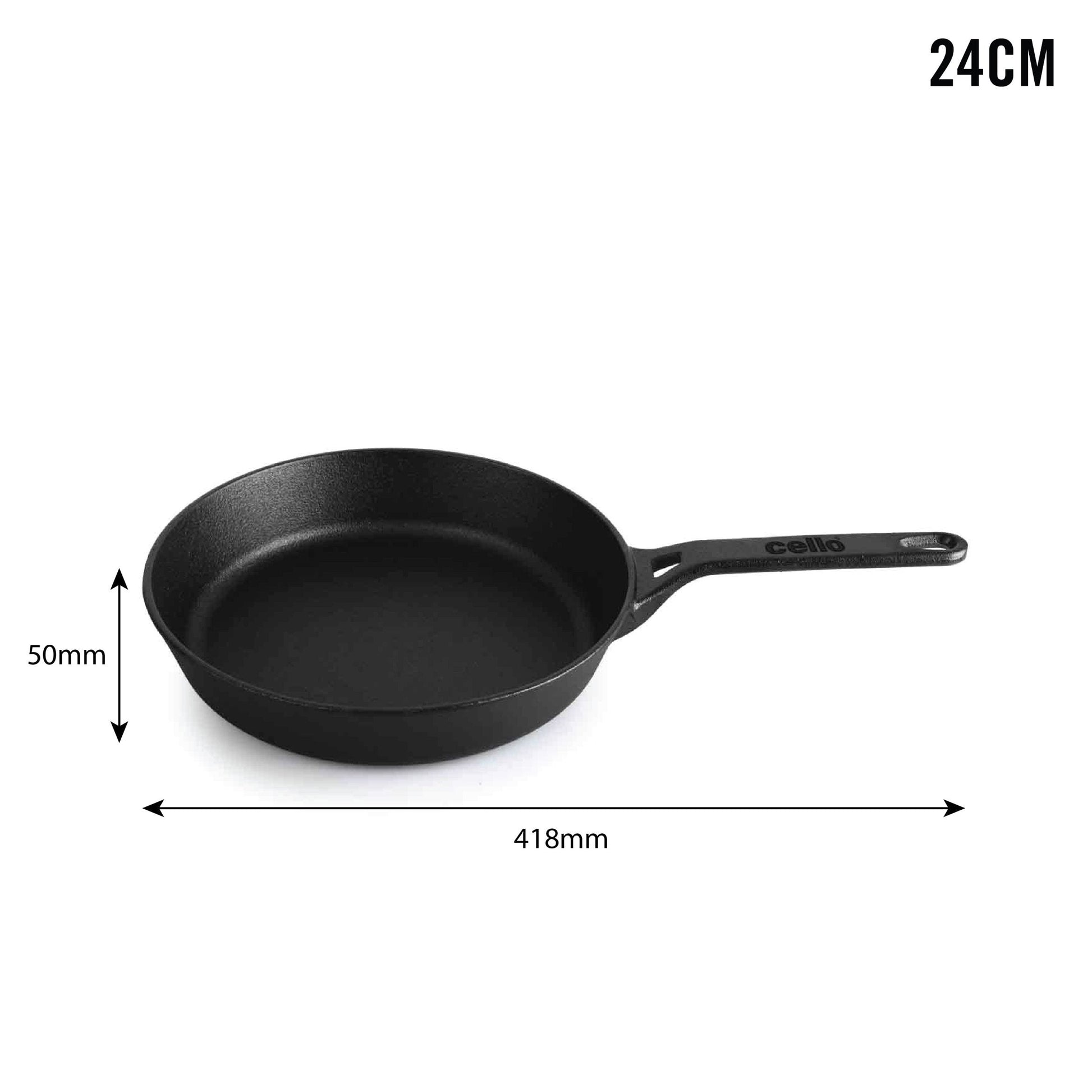 Ironica Pre-Seasoned Cast Iron Fry Pan