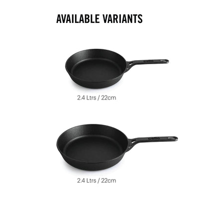 Ironica Pre-Seasoned Cast Iron Fry Pan