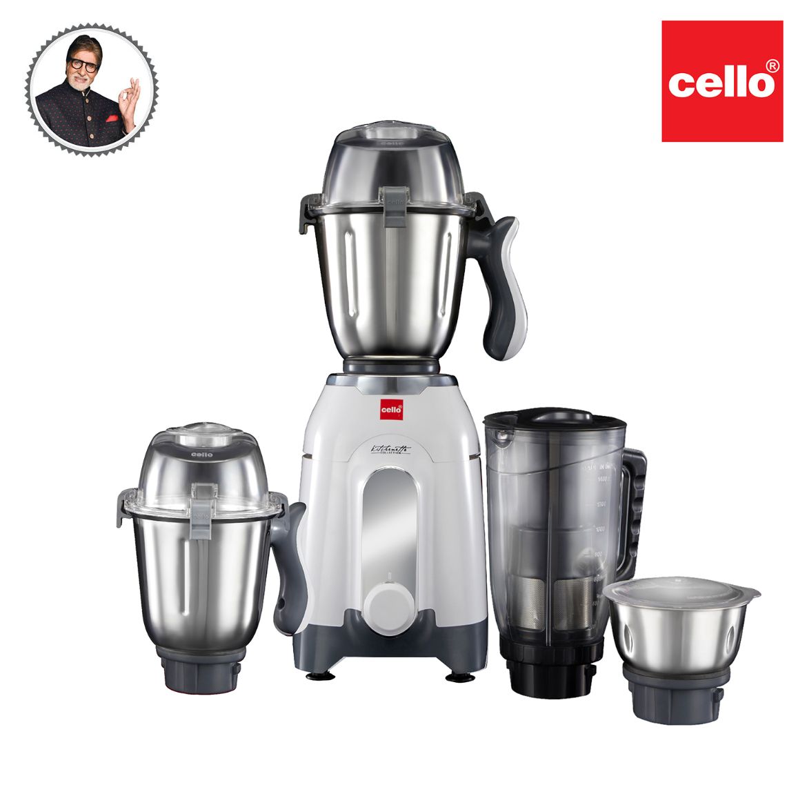 Discovery Pro Juicer Mixer Grinder with 4 Jars, 750W