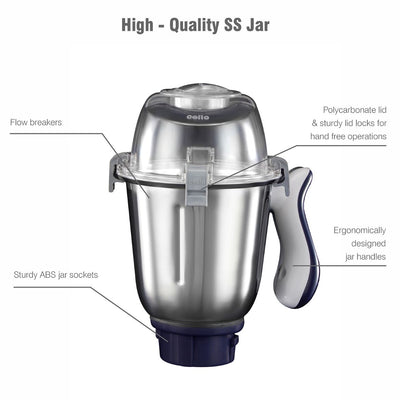Discovery Pro Juicer Mixer Grinder with 4 Jars, 750W