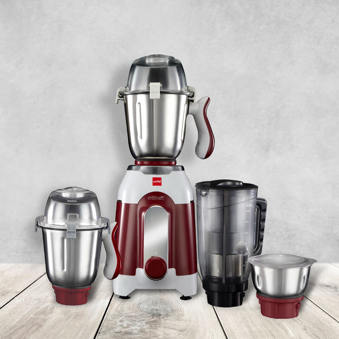 Discovery Pro Juicer Mixer Grinder with 4 Jars, 750W