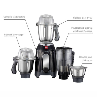 Discovery Pro Juicer Mixer Grinder with 4 Jars, 750W