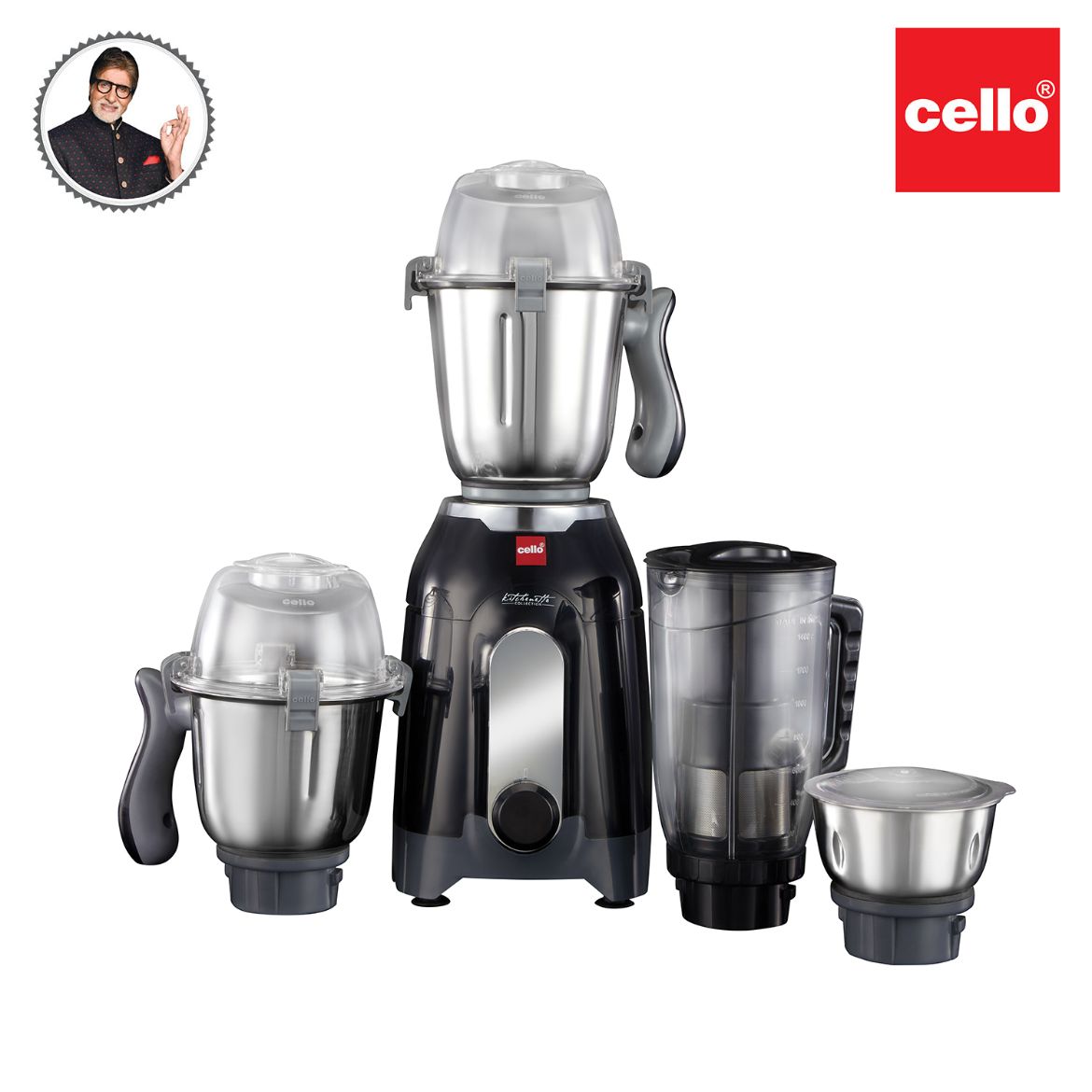 Discovery Pro Juicer Mixer Grinder with 4 Jars, 750W
