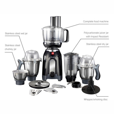 Discovery Chef Juicer Mixer Grinder with 5 Jars, 750W