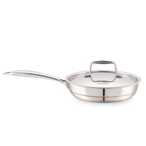 5-Ply Stainless Steel Fry Pan with Lid