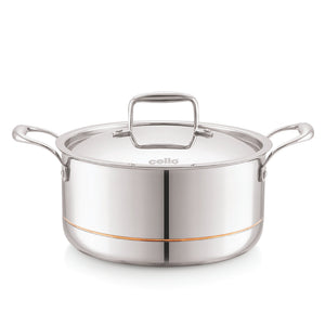 5-Ply Stainless Steel Casserole with Lid