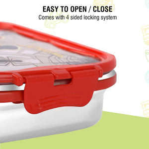 Click It Toons Stainless Steel Lunch Box, Big