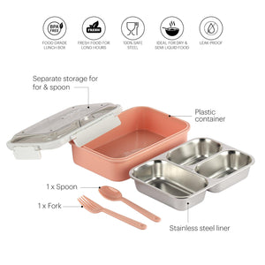 Meal Buddy Insulated Lunch Box with Flatware