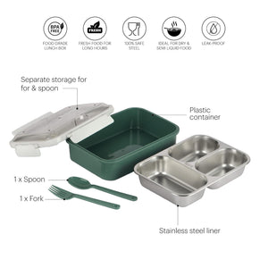 Meal Buddy Insulated Lunch Box with Flatware