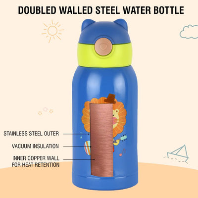 Toddy Hot & Cold Stainless Steel Kids Water Bottle, 550ml