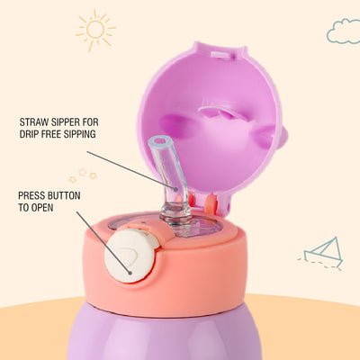 Toddy Hot & Cold Stainless Steel Kids Water Bottle, 550ml